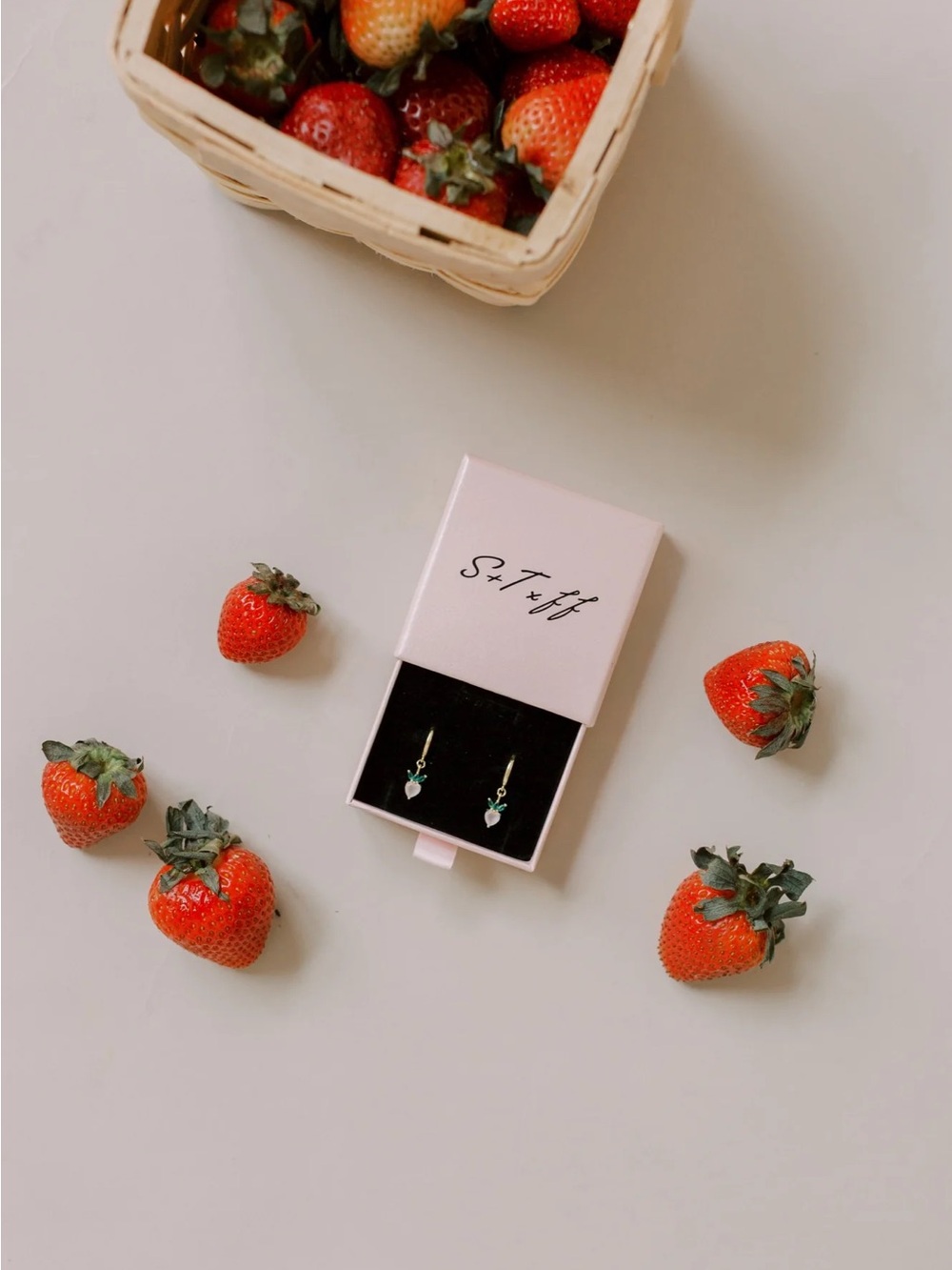 Smash + Tess X FALLON FARINACCI Fallow Strawberry Hoop Earrings